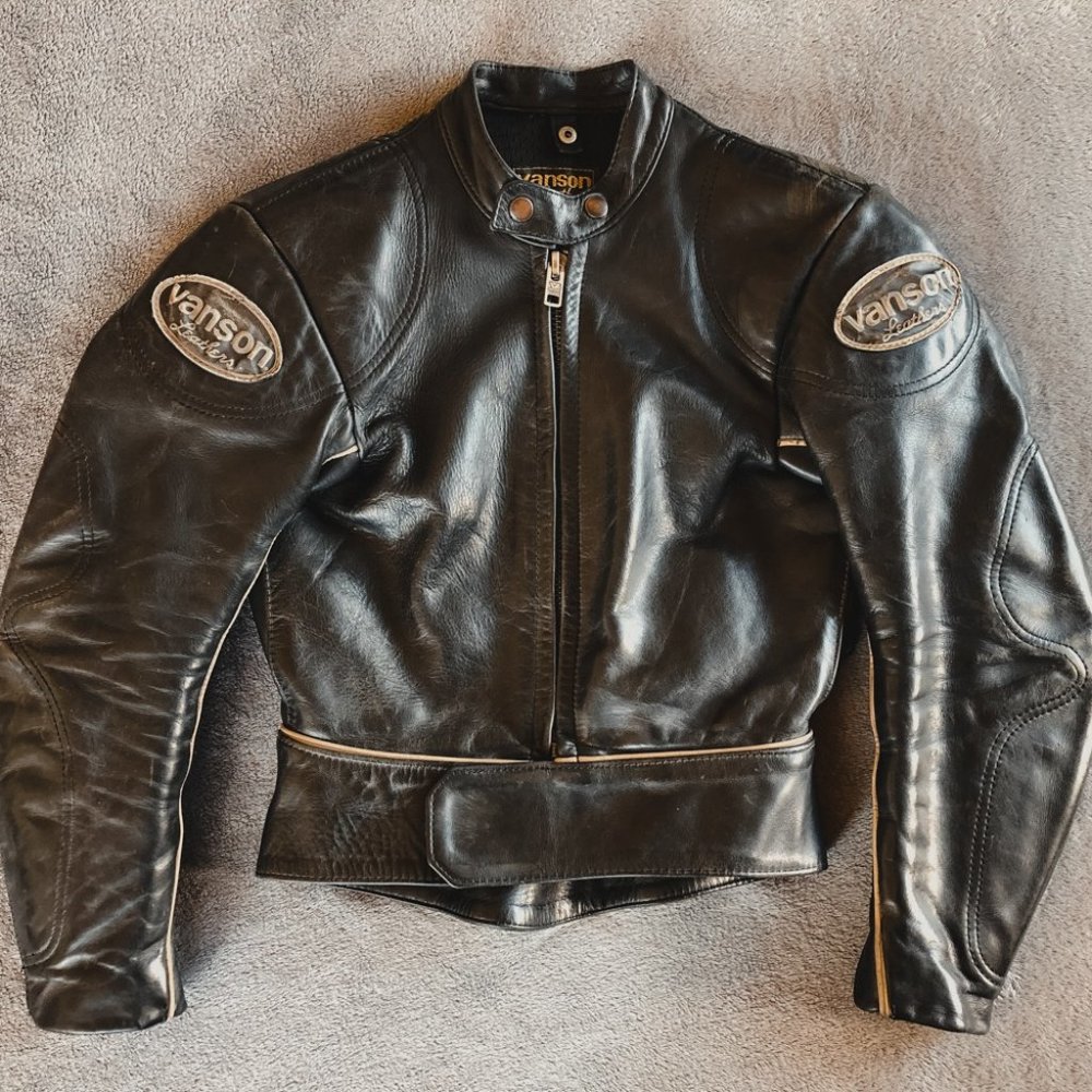 Vintage Vanson Women's Leather Motorcycle Jacket